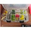 Image 8 : Fishing Gear: 2 Rods & 9 Reels, Lures, Bobbers, Fishing Line, Knives & Rod Case +
