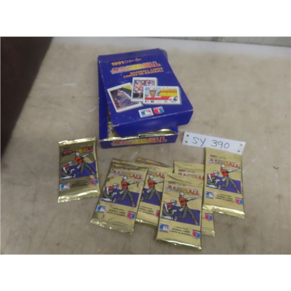 1991 Opc Baseball Cards: Unopened Foil Packs
