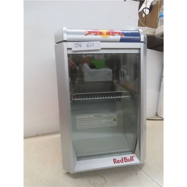 Red Bull Mini Fridge, Lights Up, Works 21" X 13" X 16"