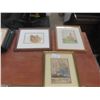 Image 1 : 3 Framed Pictures, Largest 20" X 16"