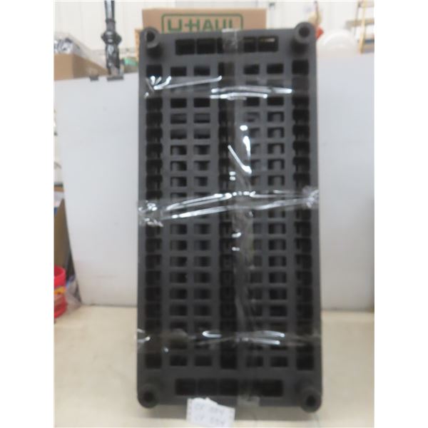 3 Tier Plastic Shelving Unit 35" X 17" - Unknown Height