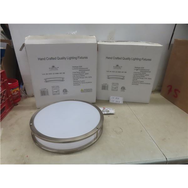 2 Ceiling Mount Light Fixtures - New or Store Return