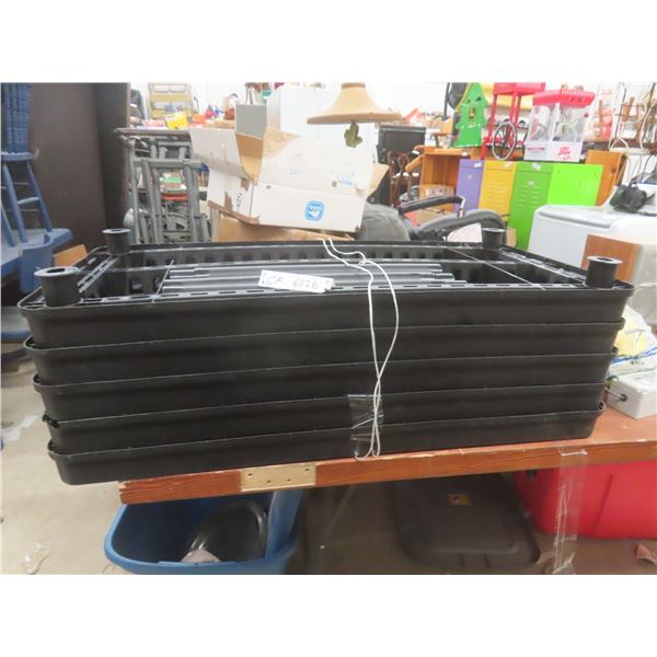 5 Tier Plastic Shelf Unit 18" X 36" Height Unknown