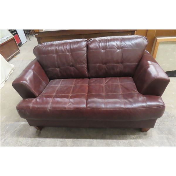 Leather/Leather Style Couch 