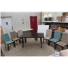 Image 1 : Table 30'' x 38'' x 60'' with 6 Chairs 
