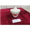 Image 1 : Fireking Covered Bowl with Cherry Design 
