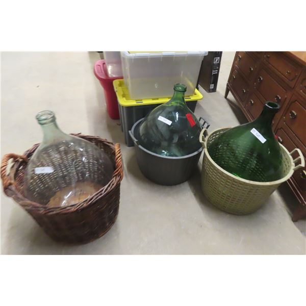 3 Wine Carboys