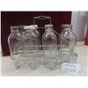 Image 1 : 8 Vintage Milk Bottles With Metal Carrier
