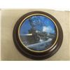 Image 2 : 8 Railroad Collector Plates With Wooden Frame Including 4 Additional Collector Plates