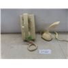 Image 1 : Wall Phone With Lock and Key Plus Novelty Phone With Bottom Dial