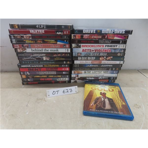 Lot of 29 Dvds and 1 Blu-ray Disc