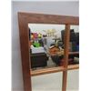 Image 2 : 2 Wood-framed Window Pane Style Mirrors 22 1/2" X 18 1/2"