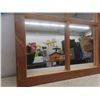 Image 3 : 2 Wood-framed Window Pane Style Mirrors 22 1/2" X 18 1/2"