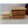 Image 2 : 2 Homemade Houses – 12" X 15" X 13" and 6" X 7" X 8"