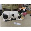 Image 1 : Vintage 3-piece Holstein Cow Ceramic Canister Set