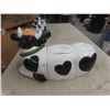Image 2 : Vintage 3-piece Holstein Cow Ceramic Canister Set