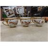Image 10 : 18-pcs of China With Creamer, Sugar Bowl, Cups, Saucers, Side Plates, Gold Trim 6 Piece Tea Set +