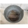 Image 10 : Three Galvanized Pails, Assorted Plumbing Fittings, and Heavy-duty Rope