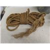Image 2 : Three Galvanized Pails, Assorted Plumbing Fittings, and Heavy-duty Rope
