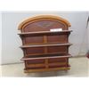 Image 1 : “the Classic Cars of the Fifties” Wooden Display Shelf, 21" X 17 1/2" X 5", Bottom Shelf Missing