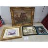 Image 1 : 4 Framed Pictures, Largest Measuring 21" X 24"
