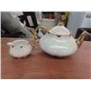 Image 2 : 7 Pieces of China Including 3 Pieces of Ellgreave, Teapot With Creamer, and More