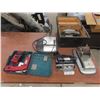 Image 1 : Milwaukee Cordless 7.2v Drill w/ Batt/Charger, Scroll Saw, Printer Press, Pwr Guild Saw (no Cord)+