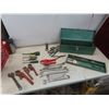 Image 1 : Metal Toolbox With Pliers, Wrenches, Screwdrivers, Pipe Wrenches, Crescent Wrench, Teflon Tape +