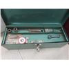 Image 8 : Metal Toolbox With Pliers, Wrenches, Screwdrivers, Pipe Wrenches, Crescent Wrench, Teflon Tape +