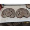 Image 2 : 3 Metal Tractor Seats and Rusty 12" Diameter Coca-cola Sign