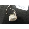 Image 2 : Sterling Silver Necklace with Locket, 19" Length, 12.4 Grams