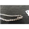 Image 2 : Sterling Silver and Diamond Bracelet, 7" Length, 10 Grams