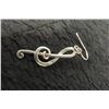 Image 2 : Sterling Silver Music Note Earrings, 2.3 Grams