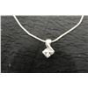 Image 2 : Sterling Silver Necklace with Pendant, 16" Length, 4.8 Grams