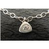 Image 2 : Sterling Silver Necklace with Pendant, 18" Length, 8.9 Grams