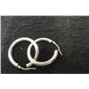 Image 2 : Sterling Silver Hoop Earrings, 3.3 Grams