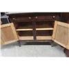 Image 8 : Antique Buffet and Mirrored Hutch, 73" x 45" x 19"