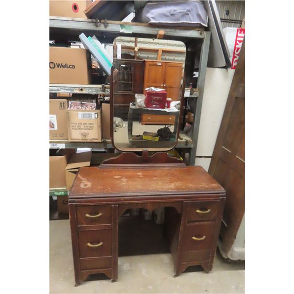 Dresser with Mirror, 29" x 18" x 41" Dresser and 38" x 22" Mirror