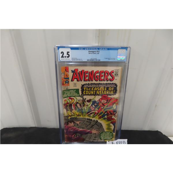 The Avengers #13 Graded CGC 2.5 First Appearance of Count Nefaria