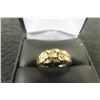 Image 1 : 10k Gold Nugget Style Size 6 1/2 Ring 1.3 Grams 
