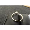 Image 8 : 10k White Gold and Diamond Size 7 Ring 2.1 Grams 