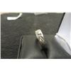 Image 3 : 10k White Gold Size 8 1/2 Ring 3.8grams 