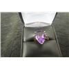Image 1 : 14k Gold & Amethyst Size 4 Ring 4.5Grams 