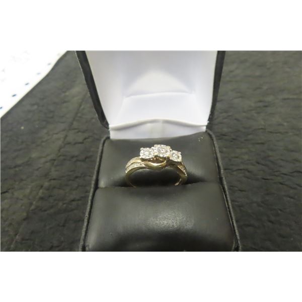10k Gold&Diamond Size 7 Ring 3.8grams 