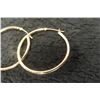Image 2 : 14k Gold Hoop Earrings 1.3 Grams 