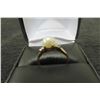 Image 1 : 10k Gold, Diamond & Pearl Size 6 Ring 2grams 