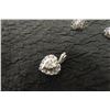 Image 1 : 10k White Gold & Diamond Earrings and Locket 2.9grams