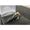 Image 2 : 10k Gold, Diamond & Opal Size 4 Ring 1.7grams