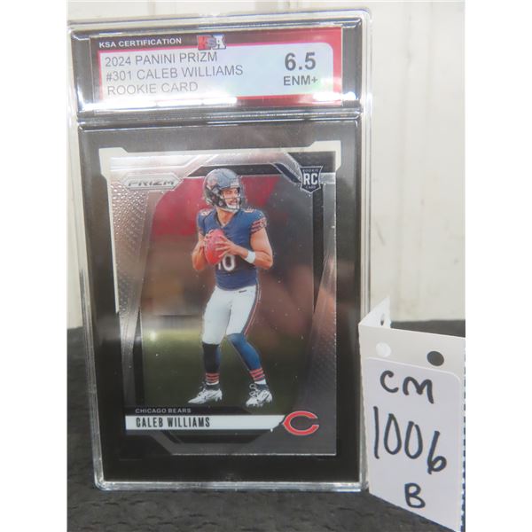 Graded Caleb Williams Rookie Football Card
