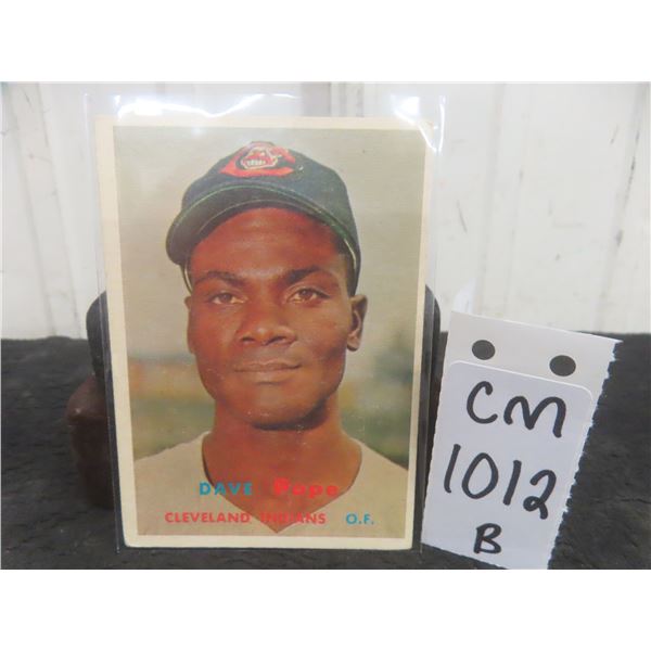 1957 Dave Pope Baseball Card